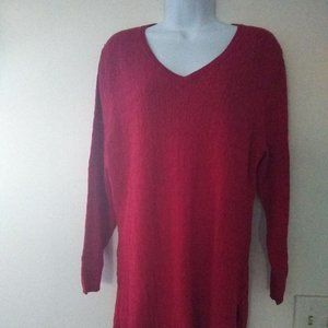 Pullover Slit Side Spring Knit Top